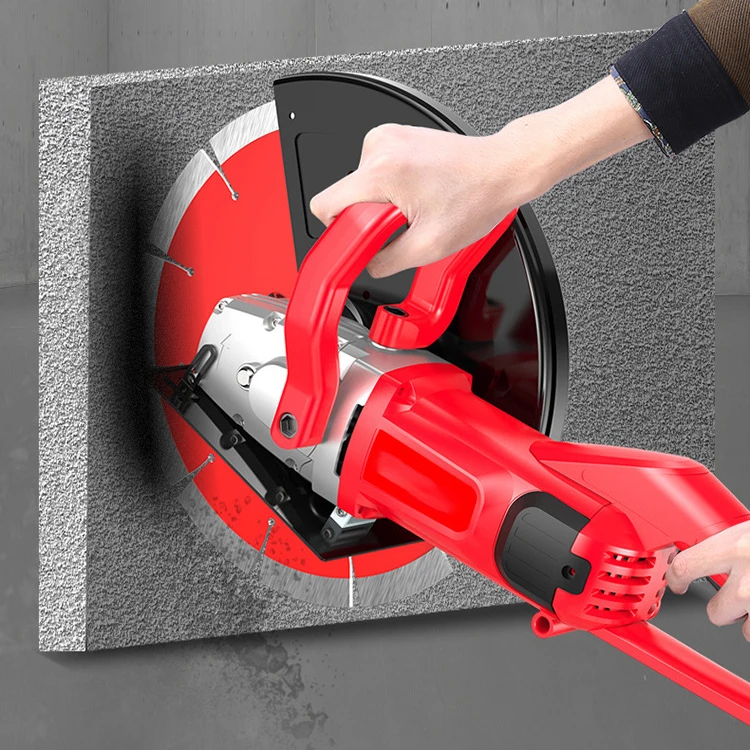 Portable Concrete Brick Electric Wall Groove Saw Notching Machine Wall Chaser Cutting Machine