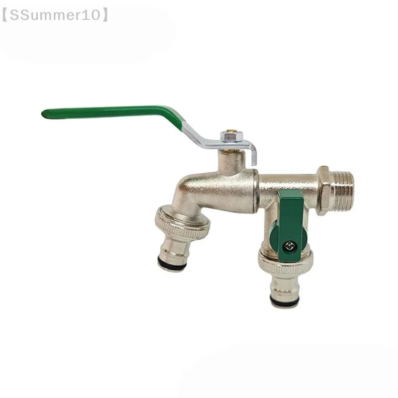 【SSummer10】Zinc Alloy 1/2-3/4 Water Faucet Lever Handle - On/Off Ball Valve Garden Tool Outside Inside Taps【SS】