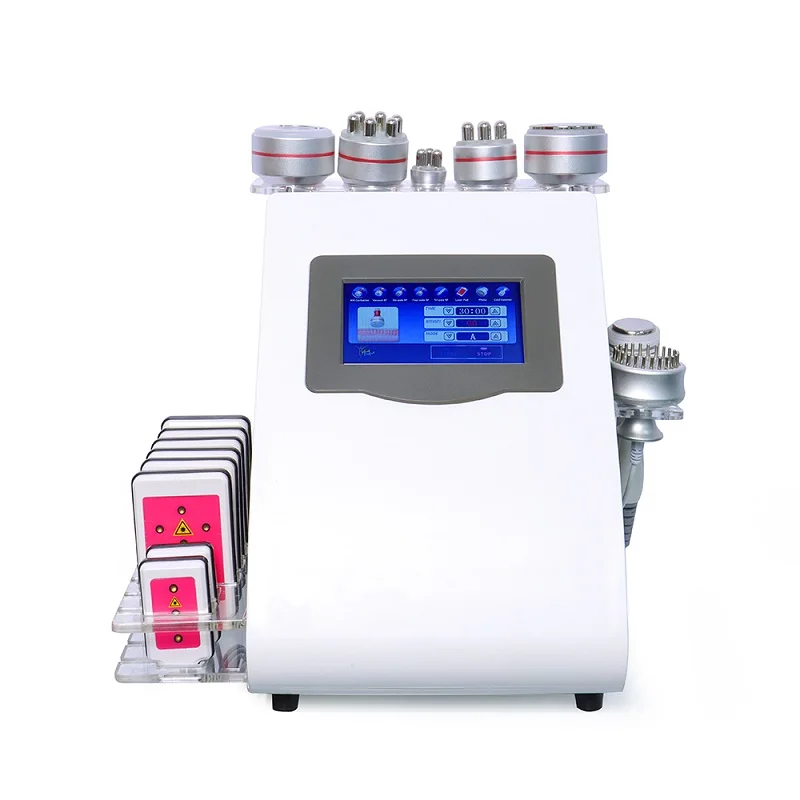 

RF Vacuum Ultrasonic Cavitation Body Slimming Machine Multifunctional Skin Lifting Fat Reduce Weight Loss Spa Massager