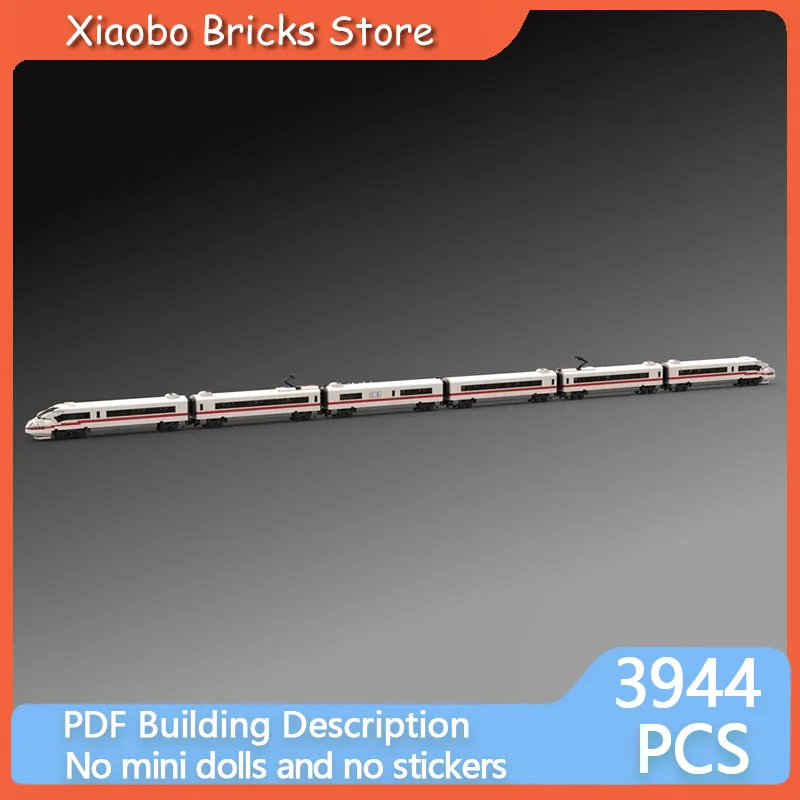 

Модель городской автомобиль MOC, строительные кирпичи BR403, немецкий высокоскоростной поезд, модульная технология, подарки, праздник, сборка, детские игрушки, костюм