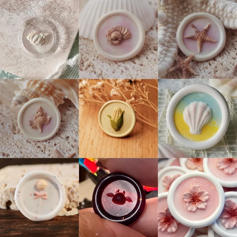 

Лаковая печать, мини-печать, голова, ракушка, зажим для палочек для еды, серия животных, мини-милый рельефный 15 мм, маленький носовой датчик, медная голова, штамп, игрушка