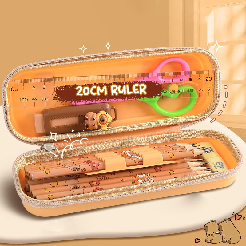 Simpatico cartone animato astuccio per matite di grande capacità astuccio per penne cancelleria materiale scolastico per studenti