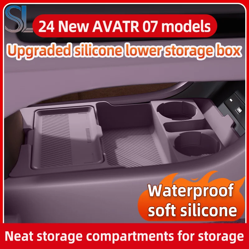 

Для 2024 года ‌ ‌ Ящик для хранения Avatr 07, центральный подлокотник, скрытый ящик, держатель для чашки, органайзер, аксессуары для интерьера