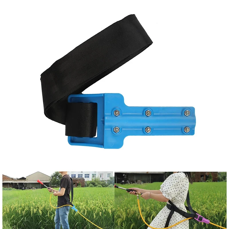 Agricultural Hose Dragging Labor Saving Shoulder Strap Sprayer Pipe Towing Belt With Plastic Tube Holding Clip