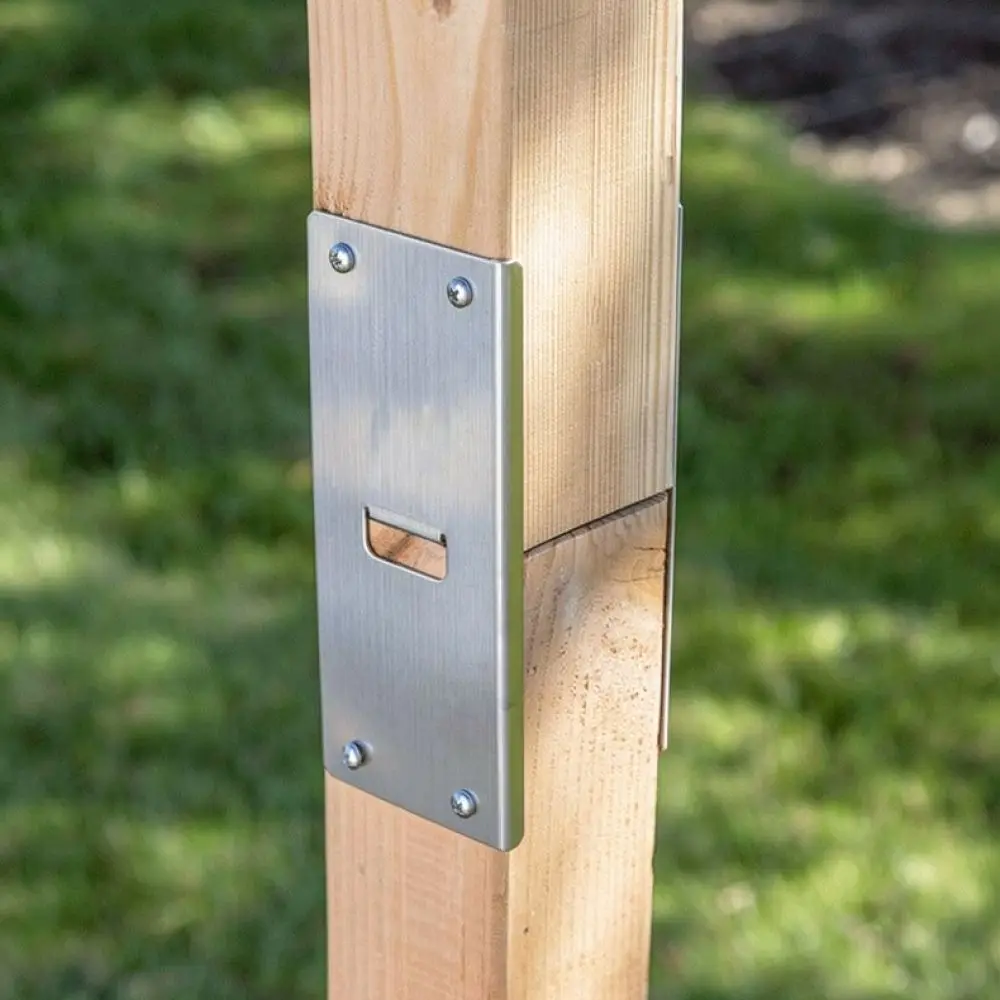 Fence Post Height Extension Support For 4x4 Wood Columns 304 Stainless Steel Mailbox Pole Raising Connector