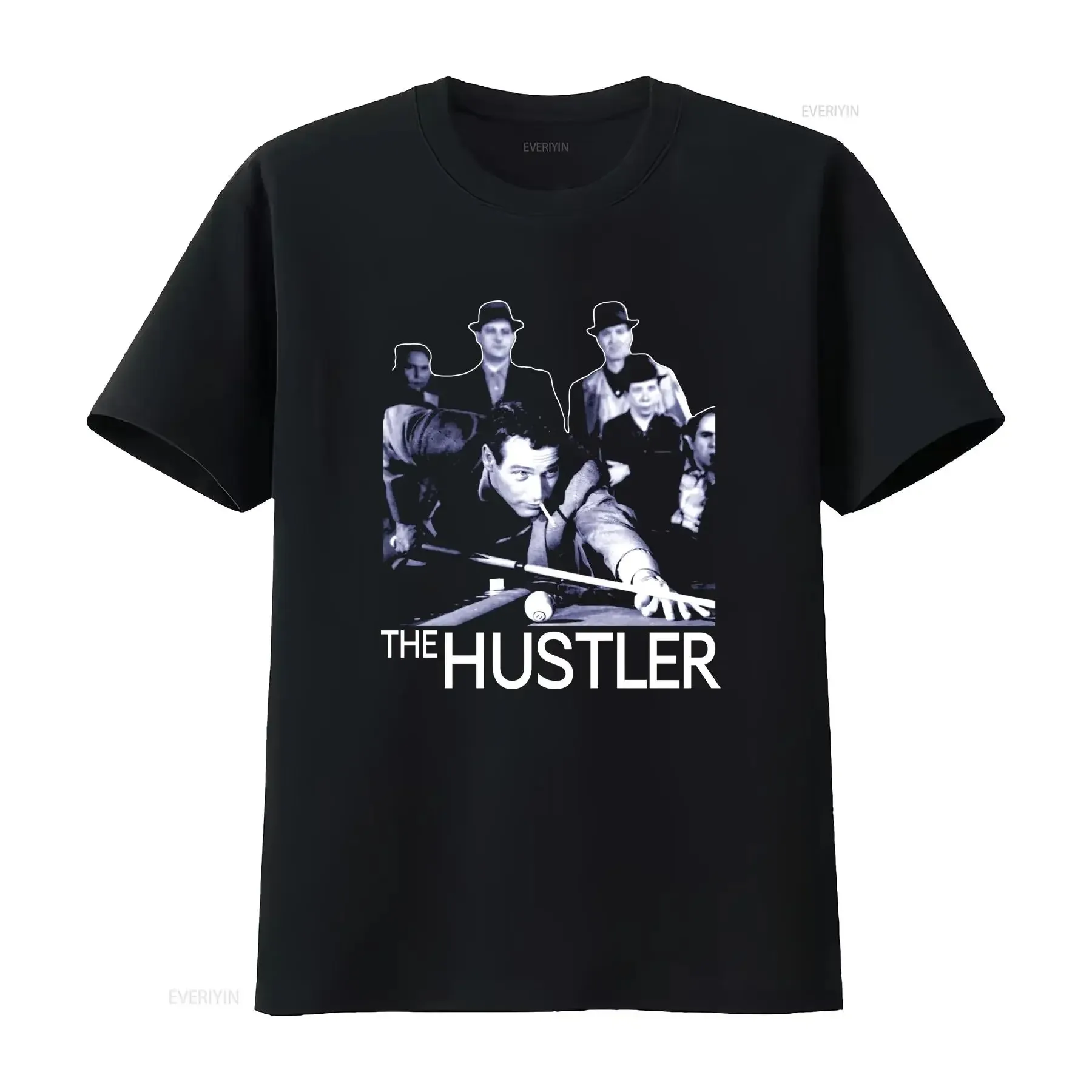 

Hustler Paul Newman Classic Pool T Shirt long sleeves vintage Washed fashion Casual Soft homme designer clothes Slightly