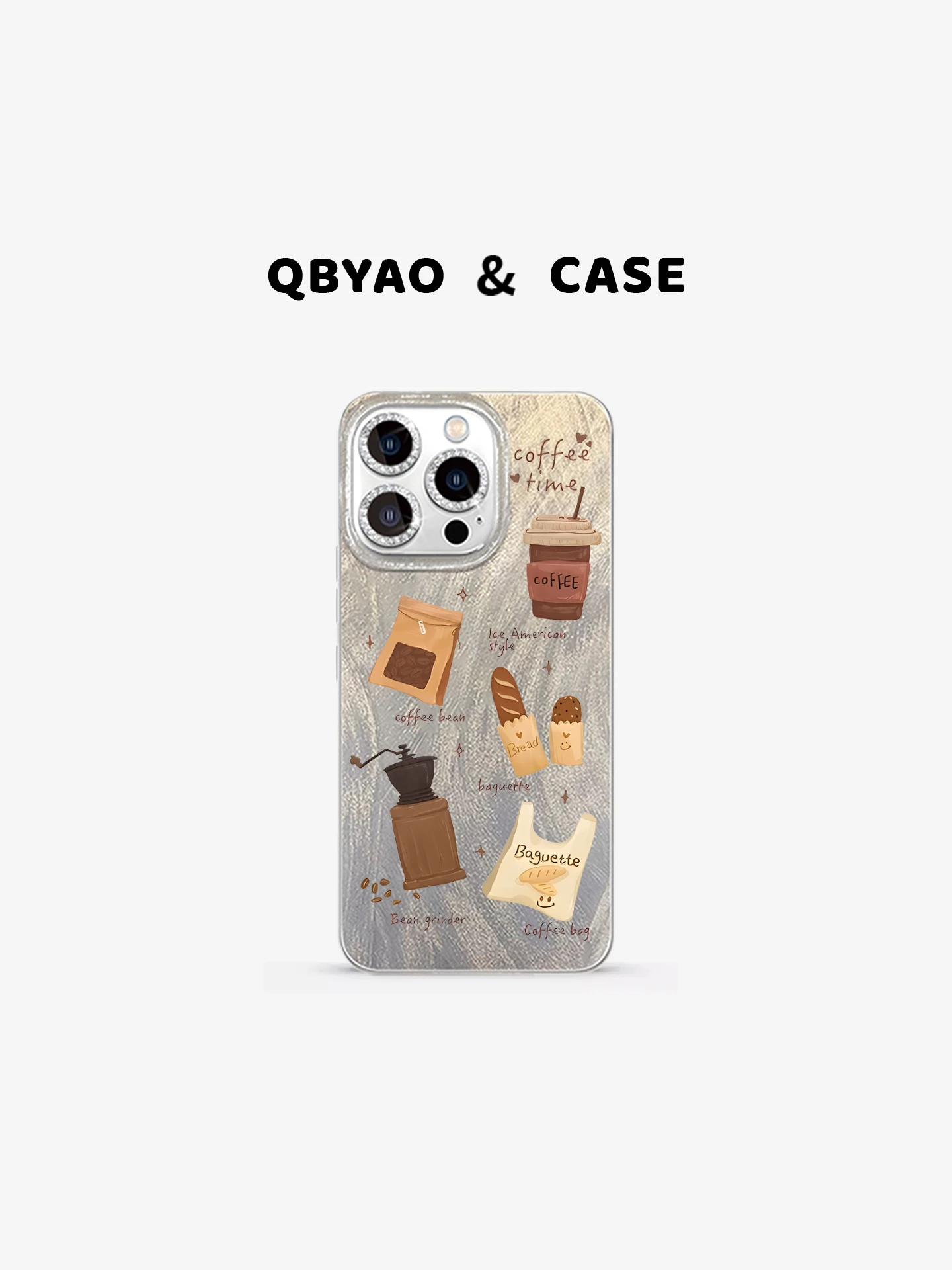 

Jiabeiyao Silicone Phone Case Full Cover with Chain Anti-Fall Creative Cartoon Design for iPhone 16 pro Max Eco-Friendly