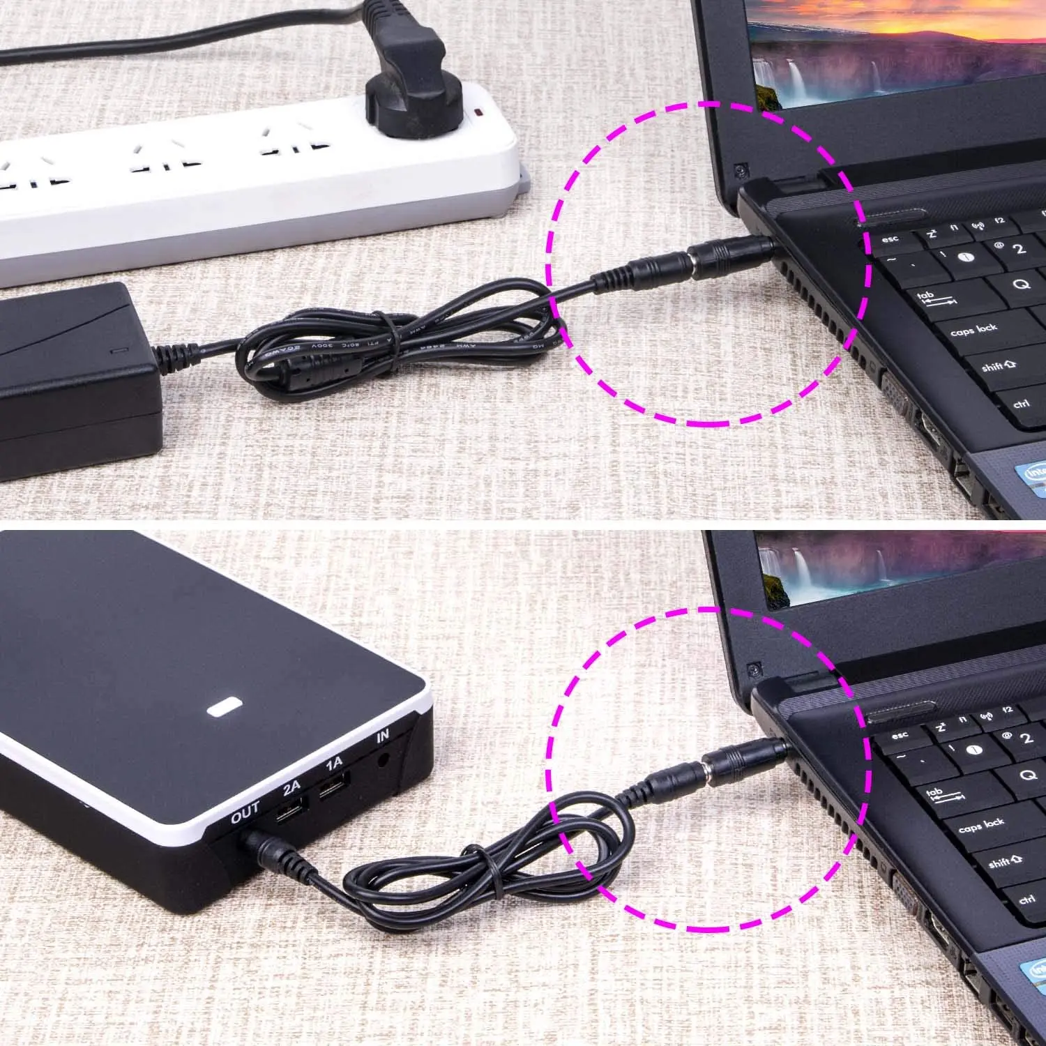 10 Pieces / Set Universal For Notebook Laptop Charger Power Adapter Tips Jack Connector To Connect Charging