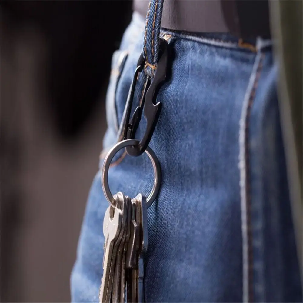 Mini Safe Mountaineering Survival Tool Multi Tool Snap Hook Keyring Carabiners Clip Carabiner Keychain