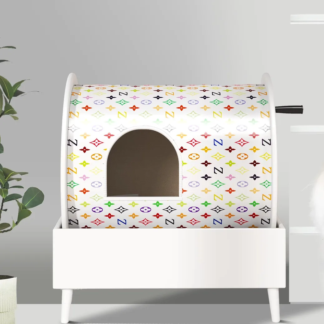 

Plastic cat Litter Box Sandbox Toilet Accessories Extra Large cat Litter Box Closed Training Castle Areneros De Gatos Home Items