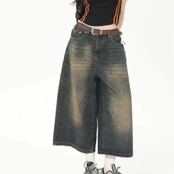 Oversize Vintage Loose Jorts Jeans Y2k Streetwear Oversize Shorts Denim Pants Korean Fashion Baggy Grunge Trouser Summer Neutral