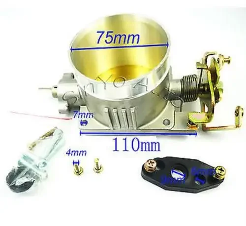 جسم الخانق 75 مللي متر/2.95 "تناسب المباشر لـ F-ord Mustang GT 4.6L SOHC 1996 1997 1998 1999 2000 2001 2002 2003 2004 #1