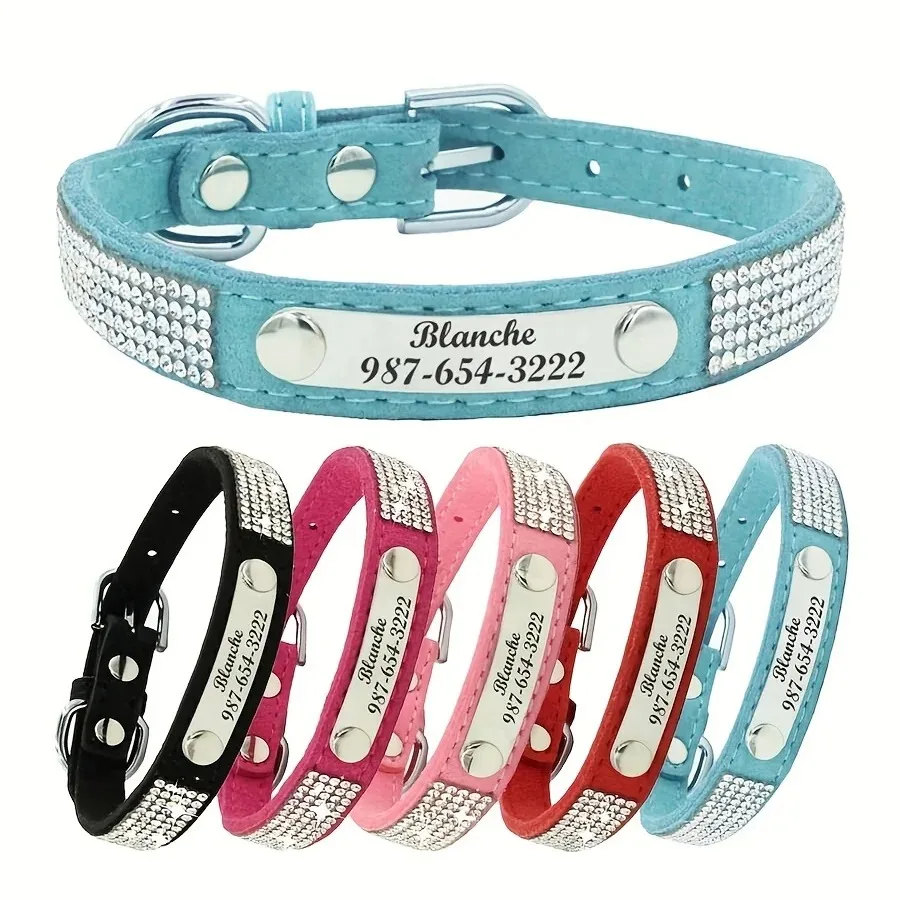 Personalized Anti-Lost Pet ID Tag - Engraved Stainless Steel with Name & Phone Number for Small to Medium Pets Collar Accessory