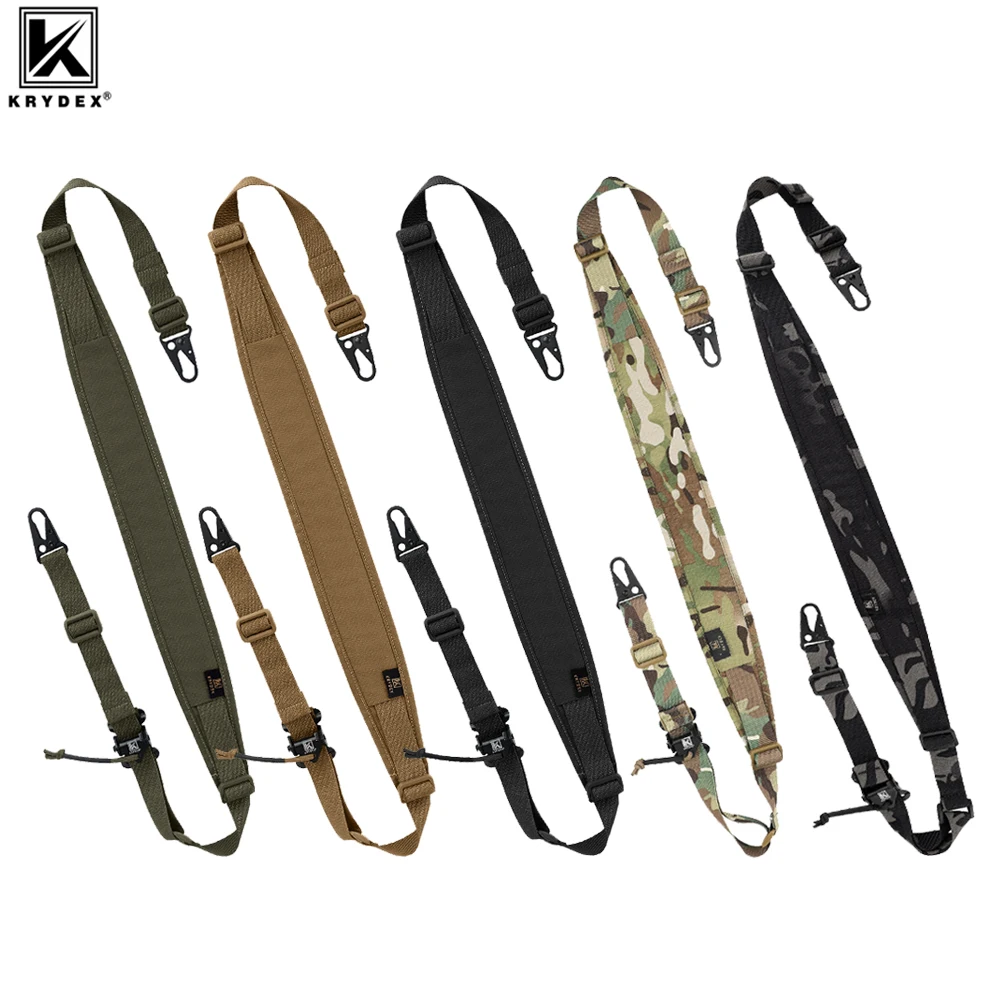 KRYDEX Tactical Rifle Sling Slingster Modular Strap Removable 2 Point / 1 Point 2.25