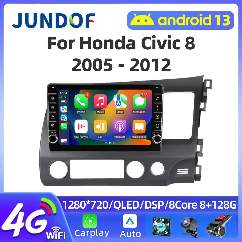 

Android Car Radio Multimedia for Honda Civic RHD 2005 - 2012 Multimedia Player 2 Din Right Hand Drive Navigation GPS Carplay DVD