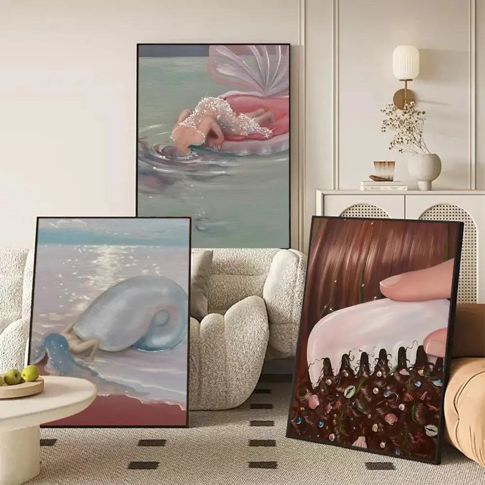 

Pearl Art Paintings Scattered Around The World Poster HD Anime Wall Art Poster Self-Adhesive Peel And Stick Canvas For Room Deco