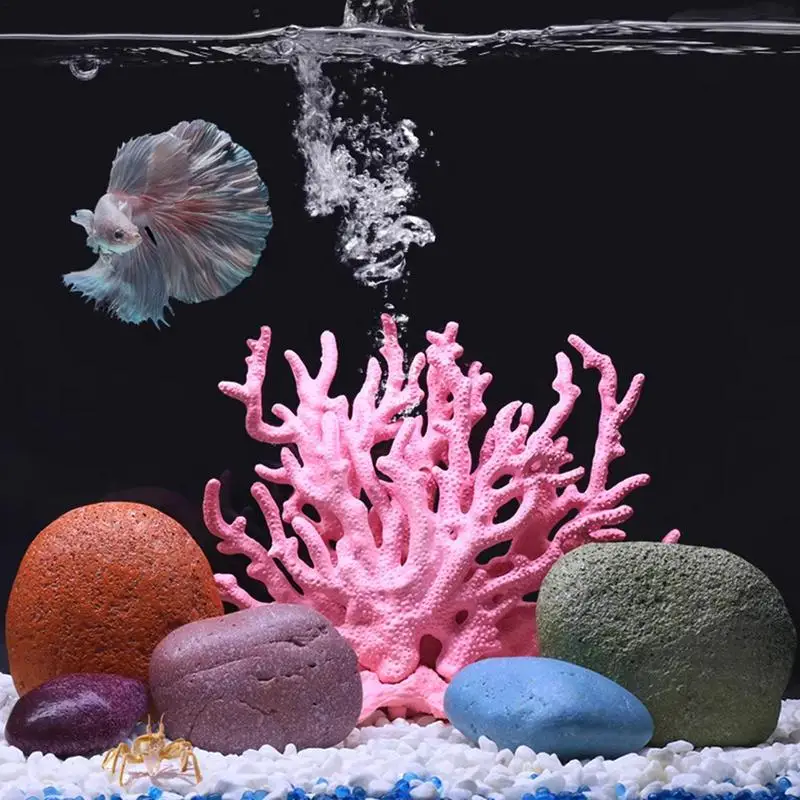 Plantas de pecera de simulación de Coral, decoración de paisaje de múltiples colores, accesorios de decoración de Acuario, terrarios