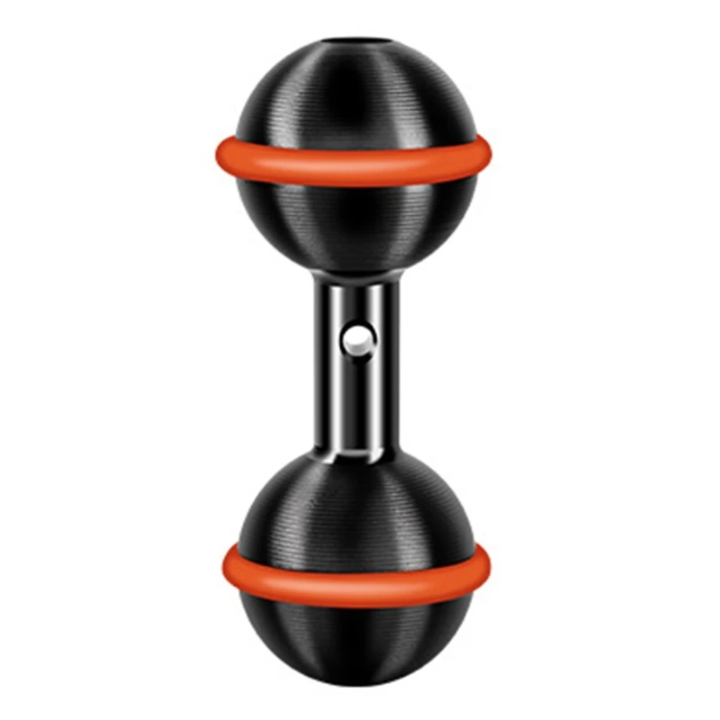 T3LB Lightweight 25.4MM Double Ball Head Joint Adapter Aluminum Mounting Adapter for Camera Light Video Accessories