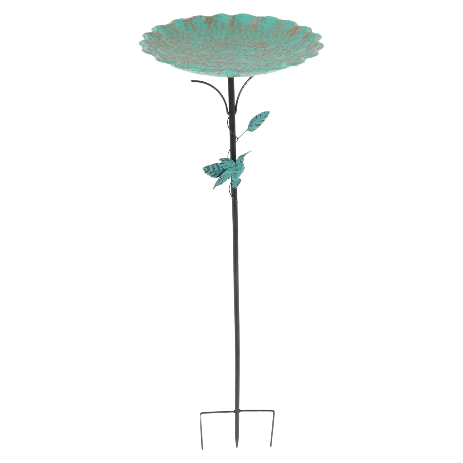 

Metal Lotus Bird Bath Outdoor Garden Decorative Bird Feeder Bathing Bowl for Yard Patio Courtyard Wild Birds Water Food Station