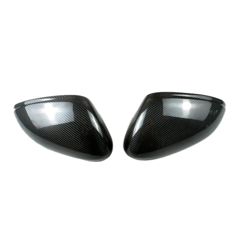 

1 Pair Carbon Fiber Wing Rearview Side Mirror Cover Cap for Porsche- Cayenne