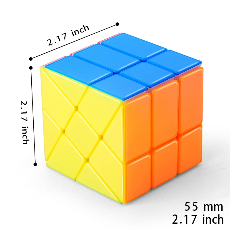 SENGSO-cubo mágico de molino de viento, cubo mágico de la serie Alien 2x3, adecuado para principiantes, juguetes educativos, rompecabezas para niños