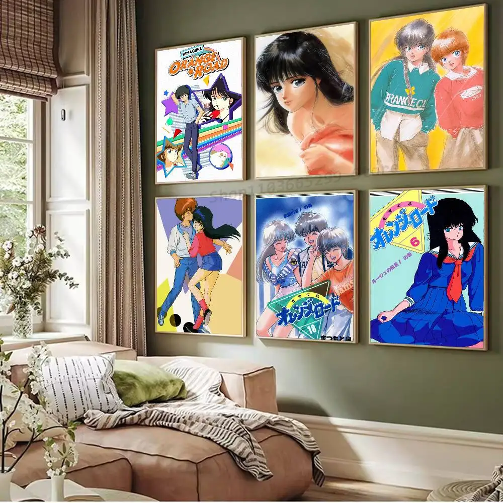 ANIME K-Kimagure Orange Road Poster Wall Art Home Decor Room Decor Digital Painting Living Room Restaurant Kitchen Art
