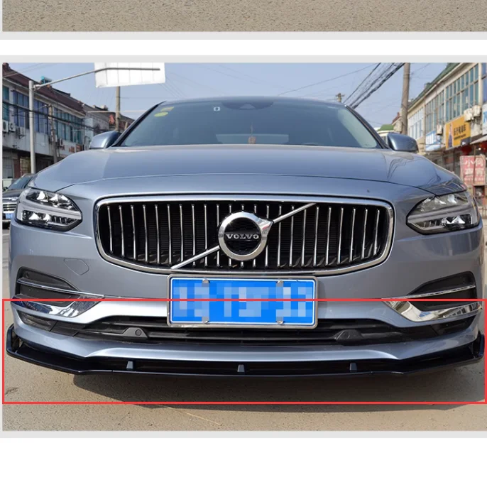 

For Volvo S90 2016 2017 2018 2019 2020 2021 2022 Car Styling Front body kit Anterior Front lip Bumper Protector