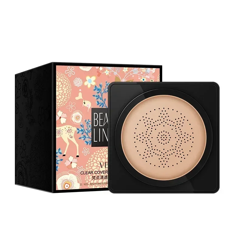 VENZEN BB Air Cushion CC Cream Foundation Concealer Pilzkopf Aufhellung Wasserdicht Erhellen Sie den Grundton des Gesichts Koreanisches Make-up