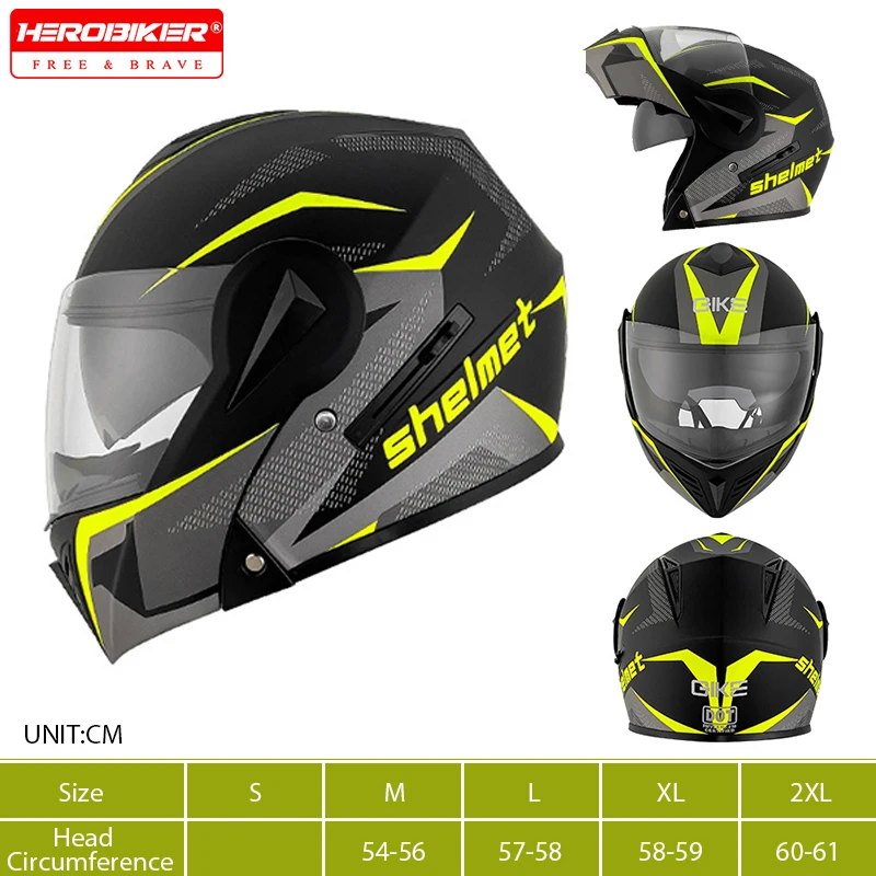 

Одобренный DOT откидной мотоциклетный шлем для мотокросса, защитный шлем с двойным козырьком, откидной Capacete De Moto, всесезонный