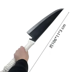 Sword Kurosaki Ichigo Sword Sky Lock Moon White Knife Zanpakutou Ninja Katana Sword Weapon Props Safety PU Toy 105cm