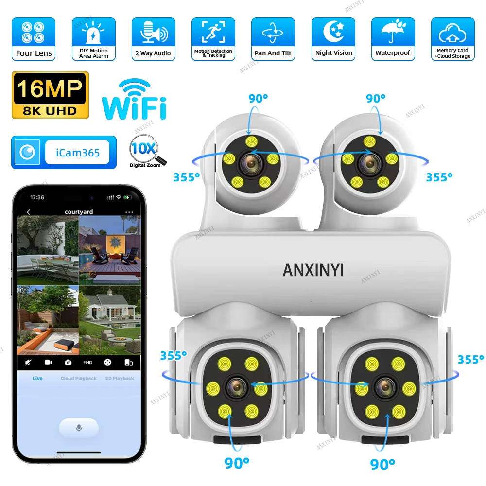 16MP 4 Lenses Icam3…