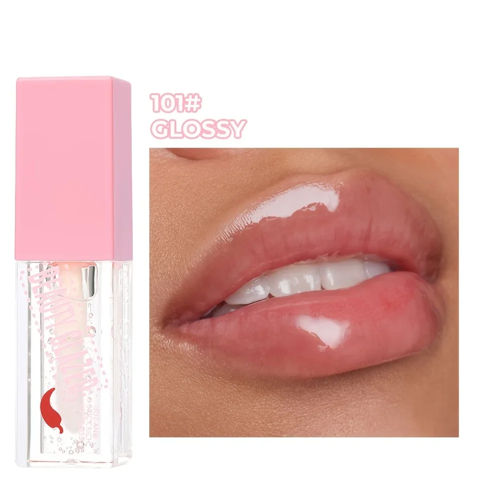 BEAUTY GLAZED Chili Lip Plumper Oil Serum Instant Long Lasting Volumising Essence Oil เซ็กซี่ Lip Balm