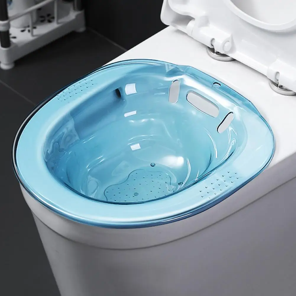 Space-saving Sitz Bath Universal Sitz Bath Comfortable Hemorrhoids Sitz Bath with Wide Seating Area Anti-overflow for Ultimate