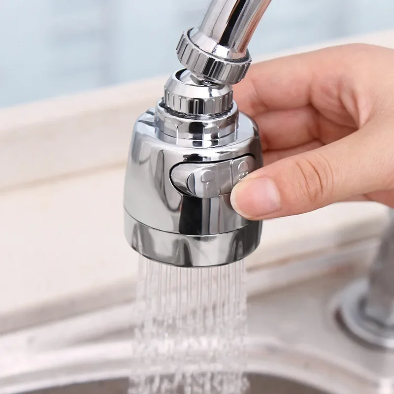 1 Stück Wasserhahnbelüfter 360 °   Drehbarer Wasserhahnkopf, Duschdiffusor, drehbare Düse, verstellbarer Booster-Wasserhahn, Küchenzubehör