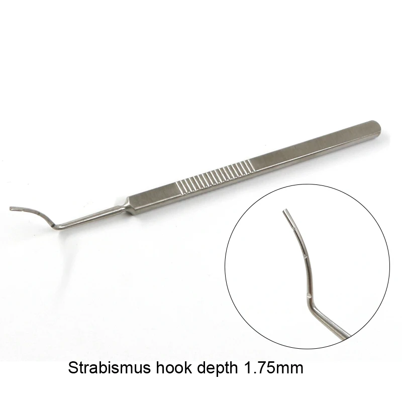 Ophthalmic micro instruments strabismus hook round flat head strabismus round flexure plate strabismus pull hook strabismus corr