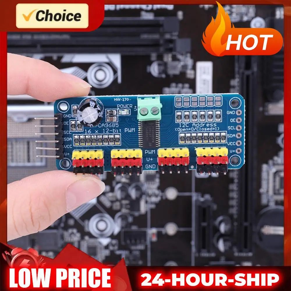 PCA9685 Robot Controller IIC Interface 16 Channel 12-Bit PWM Servo Motor Board Module for Arduino Robot/ Raspberry Pi