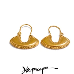 Yhpup Stainless Steel Fashion Ladies Bag Shape Drop Earrings Gold Color Waterproof PVD Plated Metal Charm Jewelry for Women
