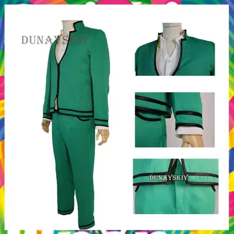 2025 yiyiAnime Kusuo No Sai-nan Costume Wigs Men Uniforms Glasses Headwear The Disastrous Life Of Saiki K.Cosplay