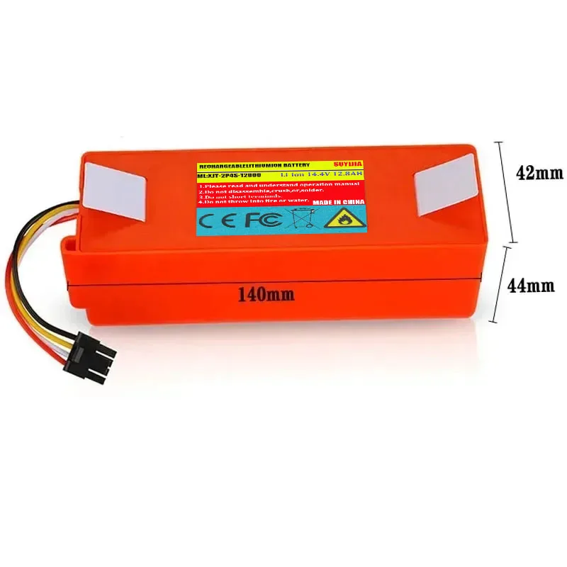 Original 14.4V Li-ion Battery Robotic Vacuum Cleaner Replacement Battery for Xiaomi Robot Roborock S50 S51 S55 Accessory Spare