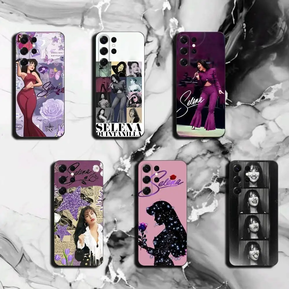 S-Selena Q-Quintanilla for Samsung S26 25 24 23 22 21 Ultra Case Liquid Silicone Soft Shell Plus