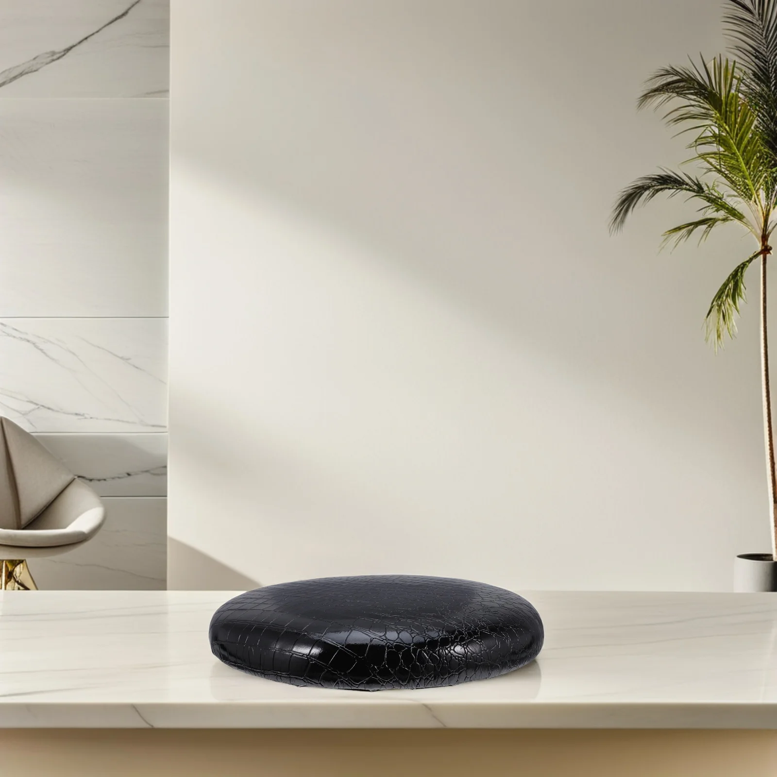 PU Bar Stool Seat Tops Round Replacement Cushion Thick Padding for Home Kitchen Restaurant Office Dining Chairs