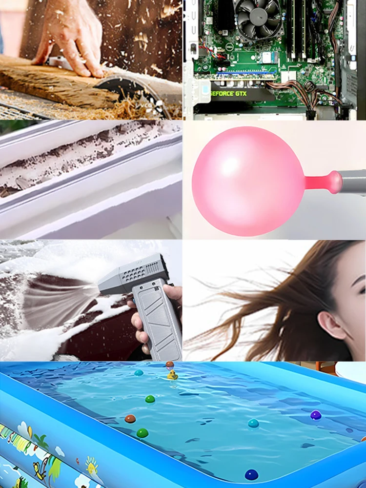Colorful Mini Turbo Jet Fan 140000RPM Brushless Motor Adjustable wind speed Handheld Duct Fan 52M/S Turbo Fan with Power Display