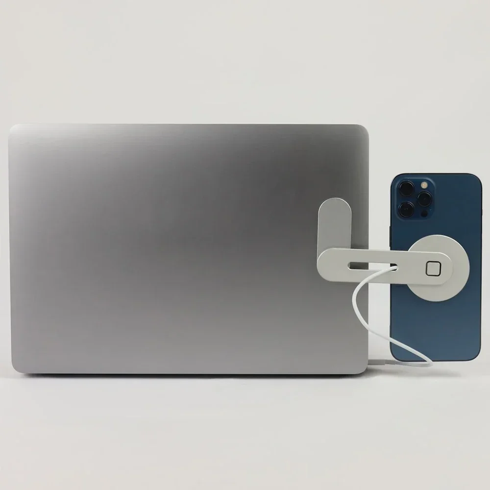 حامل شاحن مغناطيسي للطاولة حامل شاحن لاسلكي لحامل الكمبيوتر المحمول Magsafe لأجهزة Apple MagSafe IPhone 16 15 14 13 12 XR #2