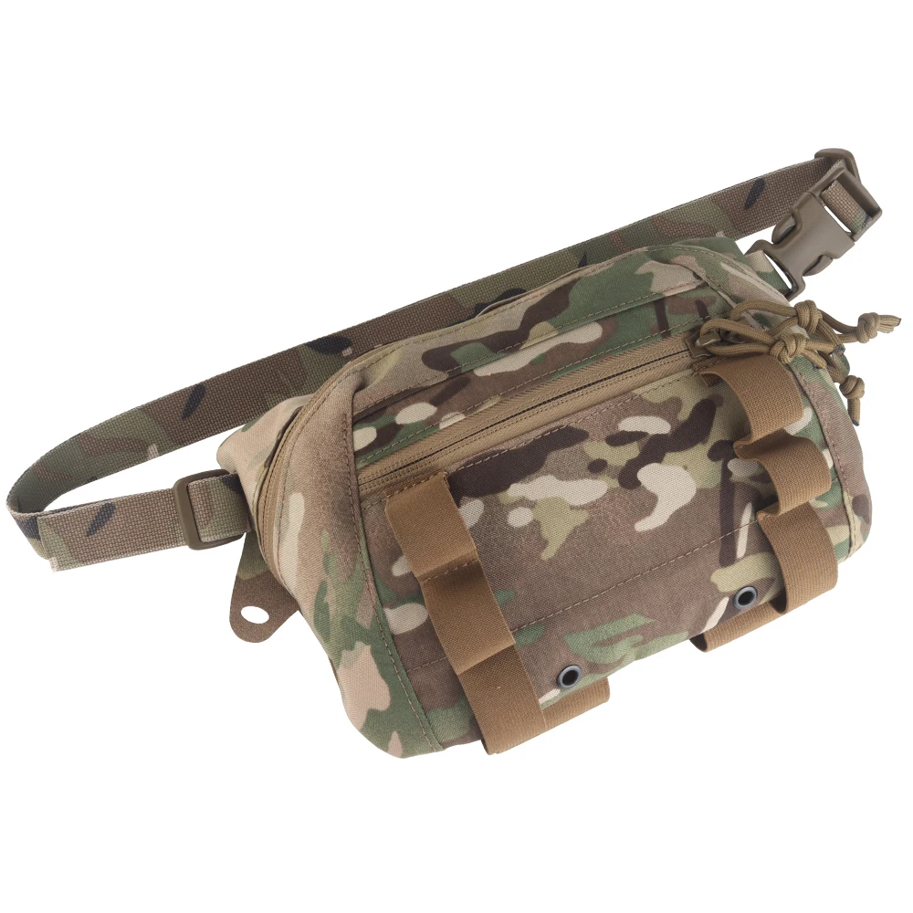 High Quality Nylon Storage Waterproof Tactical Bags Men's Outdoor Chest Bag Tactical Waist Bag Fanny Pack for Cycling Hiking