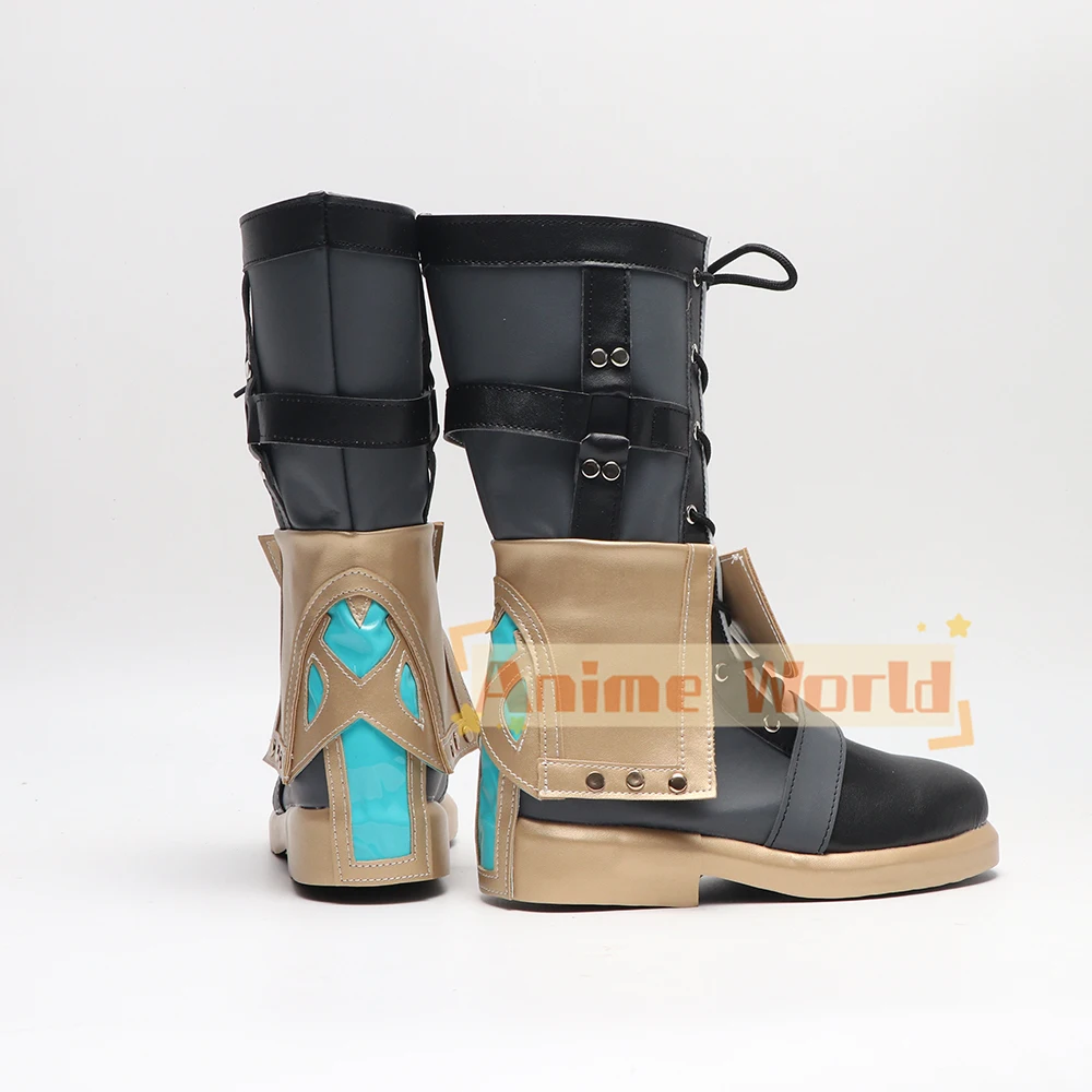 Botas de cosplay de jogo genshin impacto freminet sapatos personalizados adereços de festa de halloween em tamanhos grandes para homens e mulheres