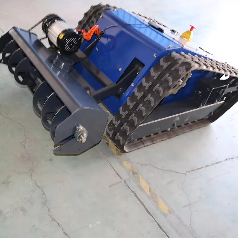 Customized Remote Control Crawler Snow Blower Can Be Used For Rotary Tillage And Mowing Multi-function Crawler Mower