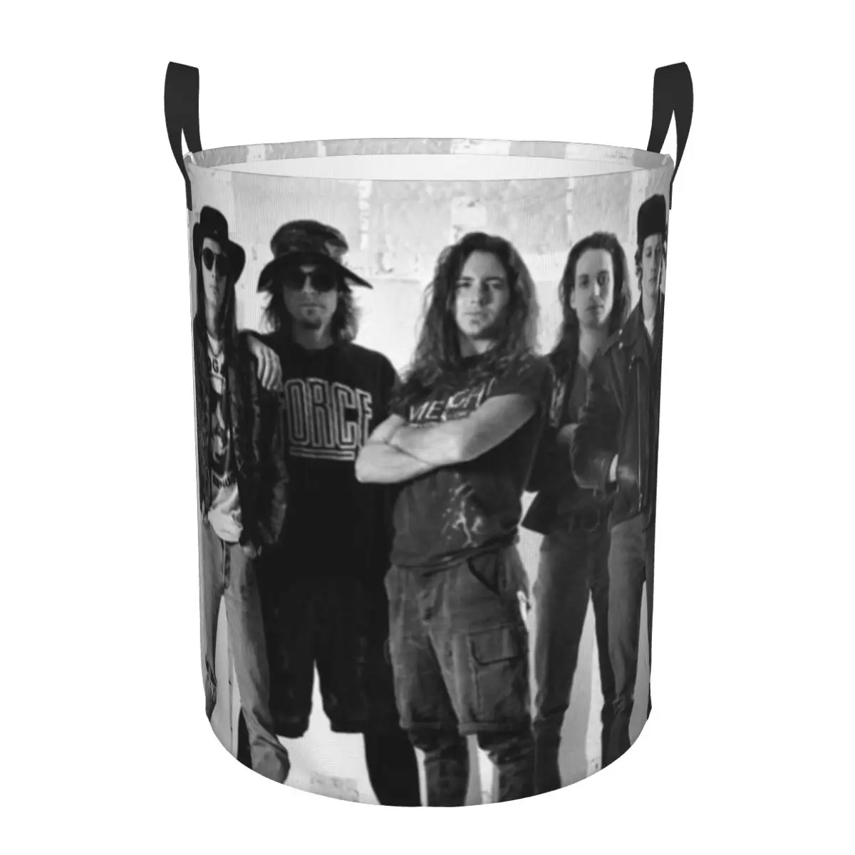 

Pearls Jam Band World Tour Rock Concert Корзины для грязного белья Складная большая водонепроницаемая корзина для одежды и игрушек для дома и детей