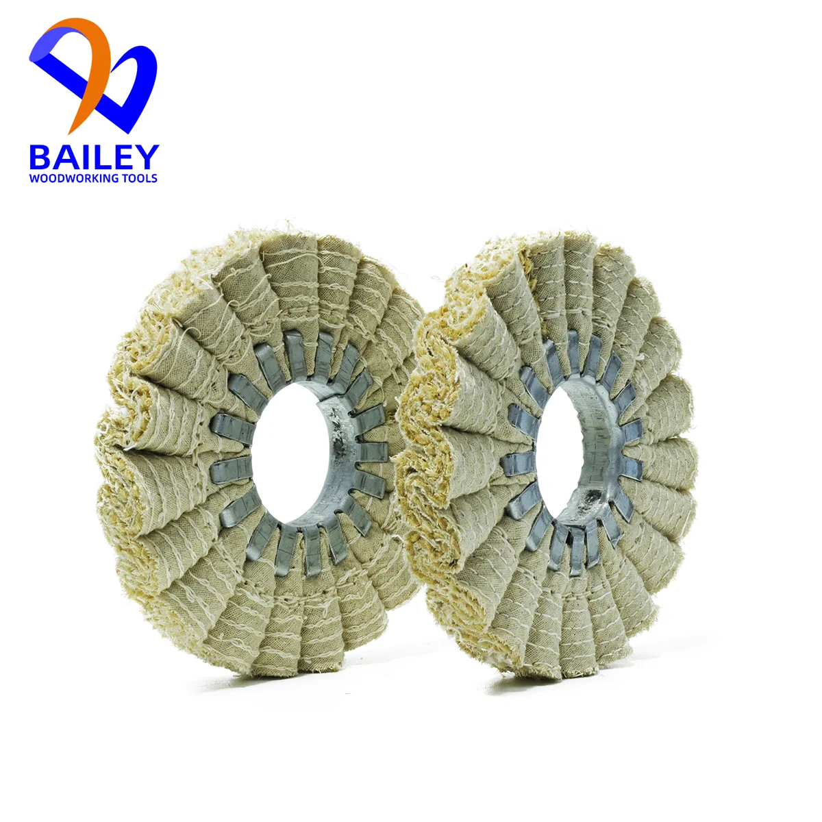 BAILEY 5PCS 150x50x20mm Core Inner Hole Sisal Type Buffing Wheel Polishing Wheel for Edge Banding Machine Woodworking Tool