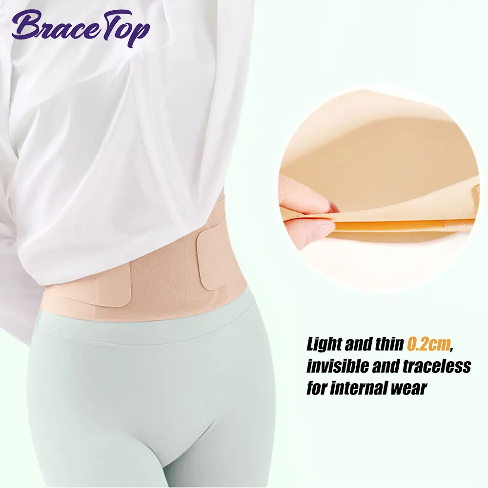 

Breathable Thin Back Braces for Lower Back Pain Relief, Lumbar Back Support Belt Men Women Work Anti-skid Waist Trainer, Unisex