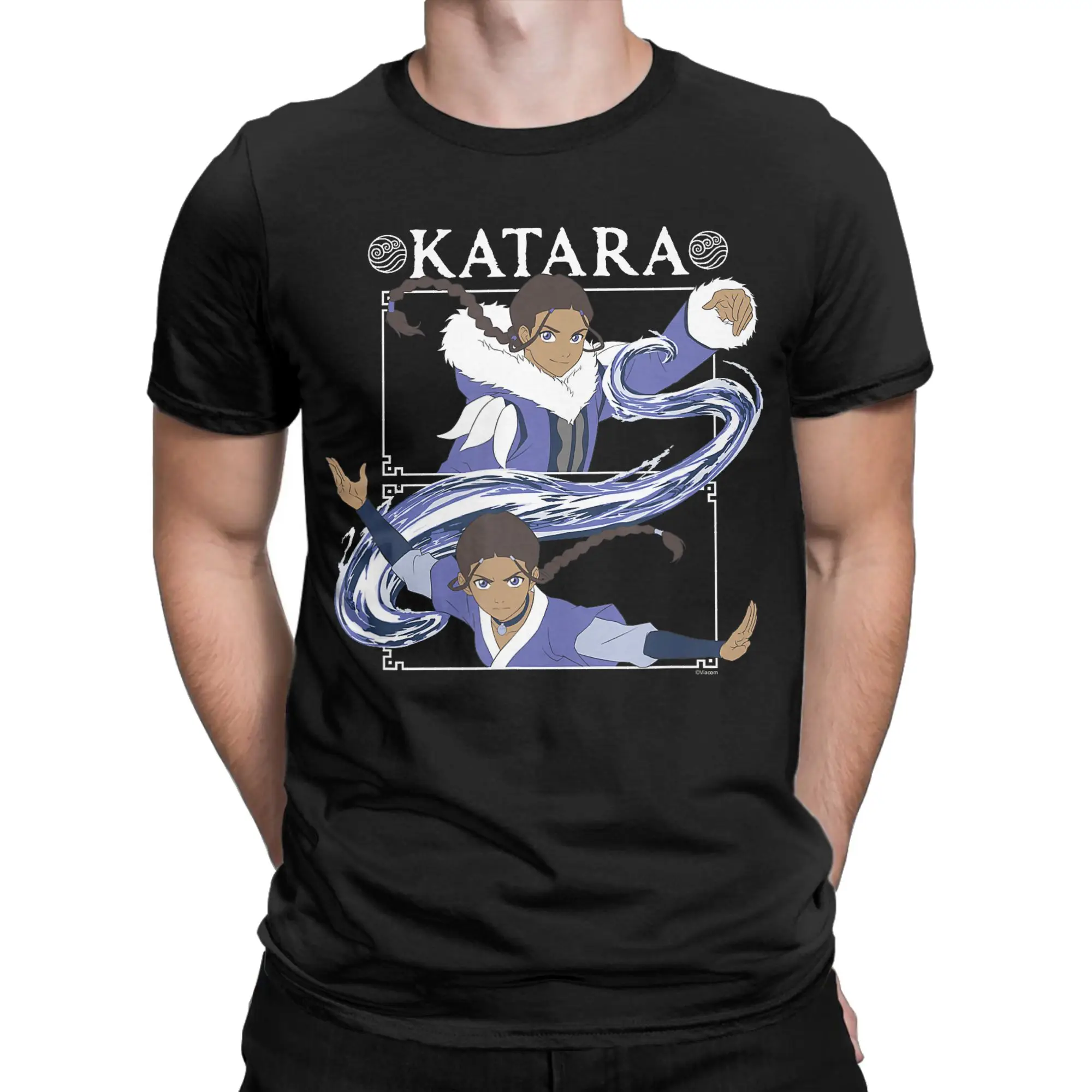 Katara T-Shirts Men Women Avatars Airbenders Anime Fun Cotton Tees Crewneck Short Sleeve T Shirt Gift Idea Tops